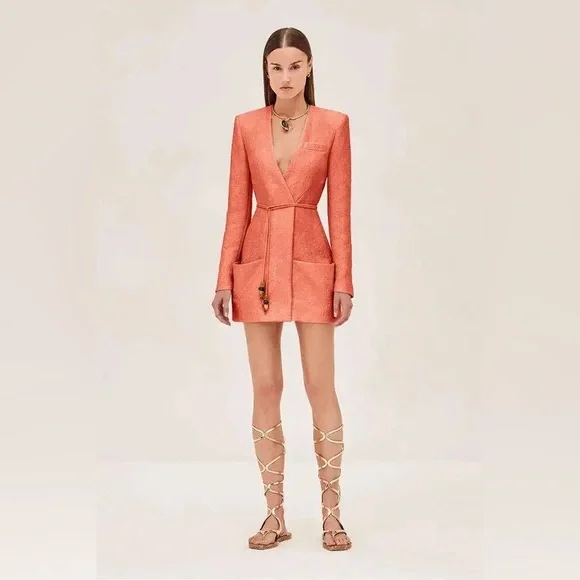 NWT Alexis long sleeve mini marsci dress